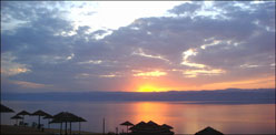 Sunset over the Dead Sea