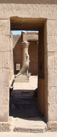 Horus statue at Edfu Temple