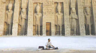 Rob Rocks at the Nefertari Temple - Abu Simbel