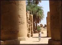 Karnak Hypostyle Hall, Karnak Temple, East Bank of Luxor, Egypt. Photo: Ruth Shilling.