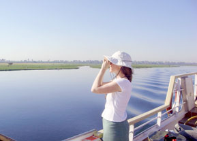 Gazing over a tranquil Nile River. Photo: Ruth Shilling