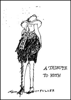 RUTH SHILLING by All One World traveler and NY Times cartoonist, Jack Fuller